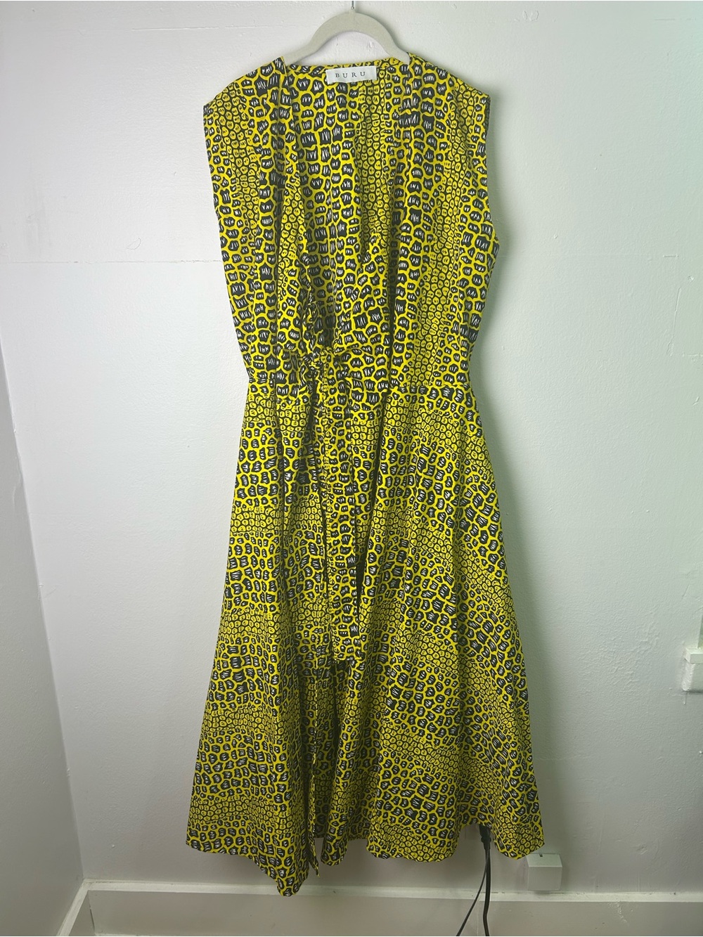 Buru  Animal-Print Midi Wrap Dress one size Novelty Print luxury